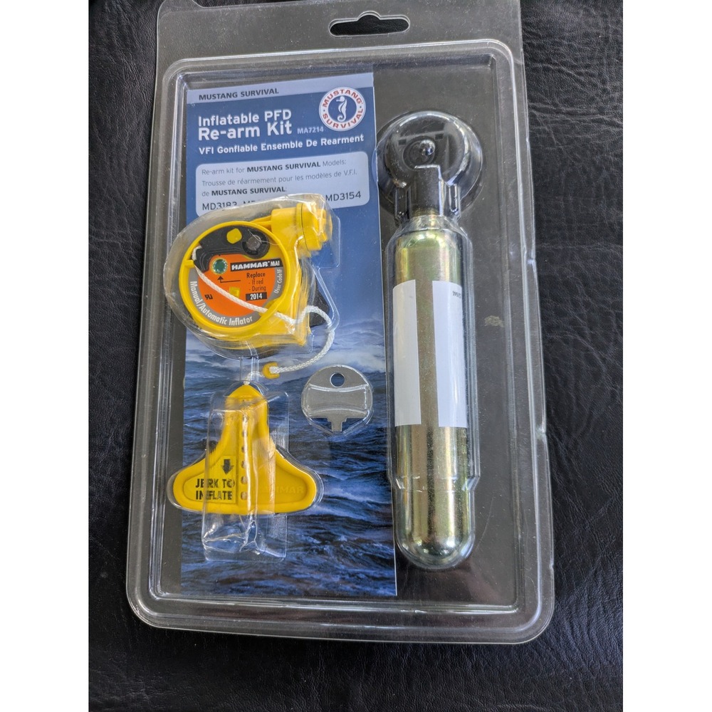 Mustang Survival Inflatable PFD Re-arm Kit MA7214 Hammar MA1 33g CO2 Expired